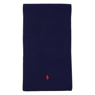 Polo Ralph Lauren Winter Scarves, male, Blue, Size: ONE SIZE Signature Pony Wool Scarf