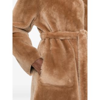 Suprema X Eraldo Belted Shearling Coat