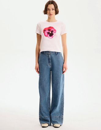 Omnes Womens Bright Baby T-Shirt - Size: XS