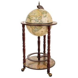 Wanderlust Deco Mueble Botellero Globo Terr&aacute;queo 44,3x44,3x87