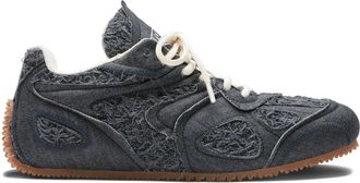 Axel Arigato Slow Runner denim sneakers met franje - Zwart