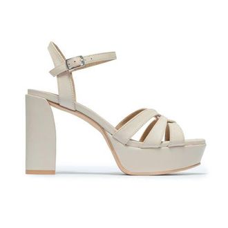 Bernardo Vittoria Platform Sandal in Eggshell at Nordstrom, Size 9.5
