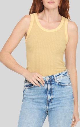 Project Social T Cooper Rib Tank in Sahara Sun at Nordstrom, Size X-Small