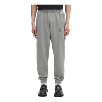 Maison Kitsun&eacute; Bold Fox Head Patch Comfort Jog Pants - Heren - Sweatpants - Grijs - 2XL - Katoen - Broeken