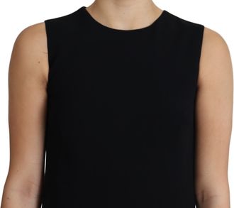 Dolce & Gabbana Womens Black Viscose Stretch A-Line Shift Mini Dress