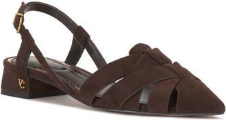 Vince Camuto Vinesha Slingback Pointed Toe Pump in Brownie at Nordstrom, Size 6.5
