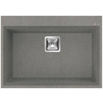 Elleci Lavello Elleci Incasso 1 vasca 70x50 Karisma 120 Metaltek Grigio Titanium LMK12073