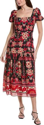 Adrianna Papell Short Sleeve Midi Dress
