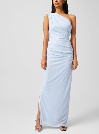 Rotate Womens Diagonally draped fitted dress