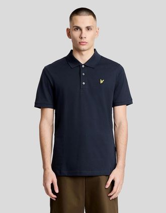 Lyle & Scott Lyle And Scott Mens Cotton Jersey Polo Shirt - Navy - Size: 40