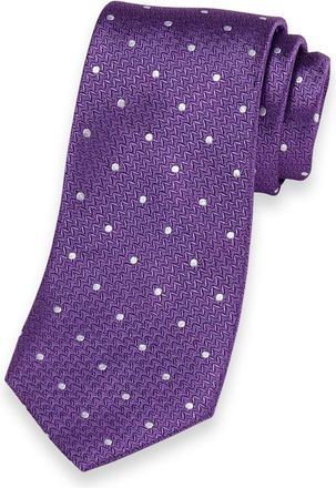 Paul Fredrick Dot Woven Silk Tie