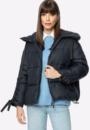 Wittchen Dames oversized gewatteerde jas met manchetten aan de mouwen