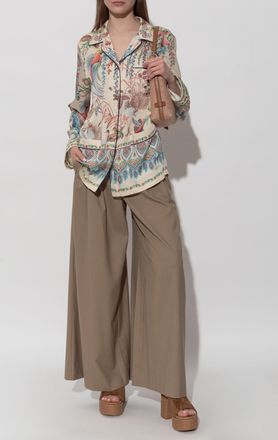 Etro Loose-fit Shirt With Print, Womens, Cream