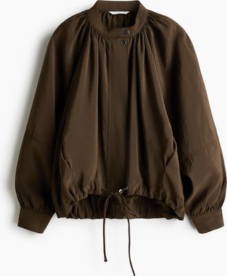 H&M Modaljacke mit Ballon&auml;rmeln - Green