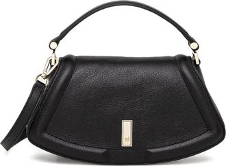 BOSS Ariell curved top-handle satchel - women - Calf Leather - One Size - Black