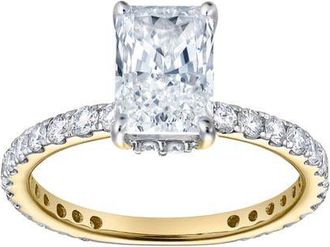 LuvMyJewelry Sia 14K Gold Radiant Cut Lab Grown Diamond Hidden Halo Ring - 2.25 Ct in 14K Yellow Gold at Nordstrom, Size 5.5