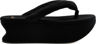 Balenciaga Gaeta Teenslipper - Dames - Slippers - Zwart - 40 EU - Leer - Schoenen