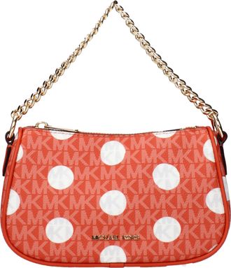 Michael Kors Carmela Damess Handtas Stof Rood/Klei