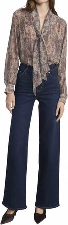 Frame Denim Le Slim Palazzo Jeans In Fairway
