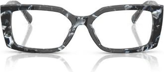Tiffany & Co. 54mm Rectangular Optical Glasses in Havana Madreperla /Demo Lens at Nordstrom