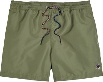 Paul Smith Zebra-appliquéd Shell Swim Shorts - Green - M