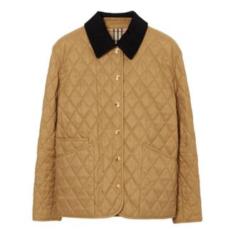 Burberry (WMNS) Burberry Quilted Jacket Camel 8122745