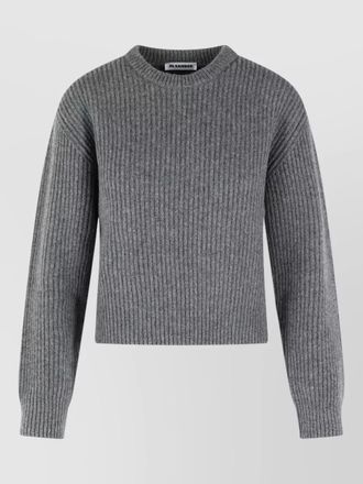 Jil Sander wool crew neck sweater long sleeves ribbed