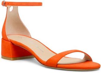 Stuart Weitzman Nudist Block Heel Sandal in Paradise at Nordstrom, Size 7