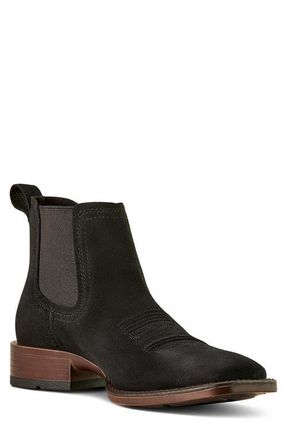 Ariat Booker Ultrawestern Chelsea Boot in Black Suede at Nordstrom, Size 10.5