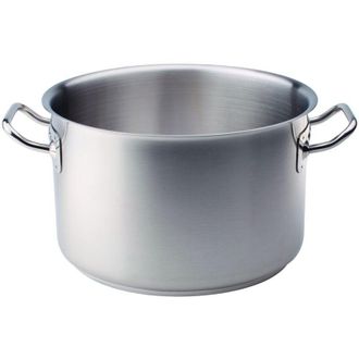 Pentole Agnelli Pentole Agnelli COIX3104E18, Casseruola Alta in Acciaio con 2 Maniglie in Acciaio, Acciaio Inox 18/10, Diametro 18 cm