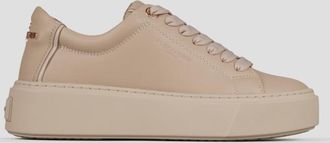 Alexander Smith London High Woman in beige smooth leather and beige sole