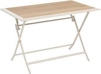 Hesperide Mesa De Jard&iacute;n Plegable Azua 4 Plazas Beige 110x71cm - Hesp&eacute;ride