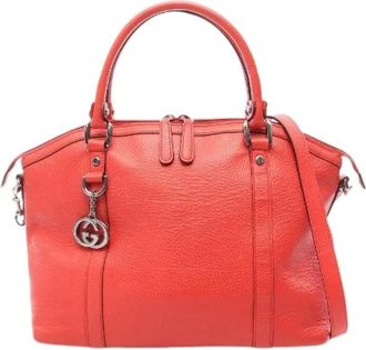 Gucci Pre-owned Borsa Tote in Pelle Interlocking G 2way - - Pre-owned - Donna - Rosso - ONE SIZE