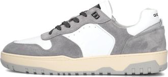 Genti Schoenen, Heren, Wit, 43 EU, Grijze Fury Lage Sneakers