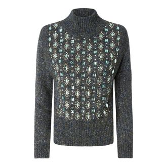 Pinko Pinko, Truien & Vesten, Dames, Veelkleurig, XS, Polyester, Spiegelbeeld Trui