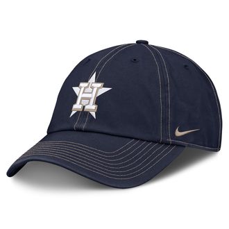 Nike Houston Astros Club Nike Mens MLB Adjustable Hat in Blue | NB0141SHUS-L9H