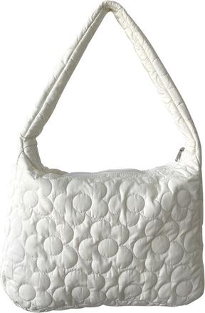 Generic Quilted Women Tote Handbag Large Capacity Pleated Bubble Top-handle Bag Cotton Padded Zipper for Autumn Winter for Lady Girls