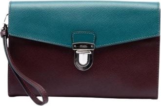 Prada Pre-owned Vintage Clutch - Dames - Vintage Clutch - Veelkleurig - ONE Size - Leer - Vintage