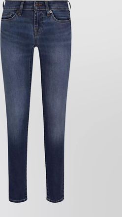 7 For All Mankind skinny low rise faded wash