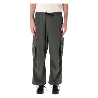 Nine In The Morning Wide Trousers, male, Green, Size: XS Lucien Cargo