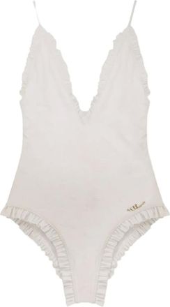 Chloé Costume intero con ruches - Bianco