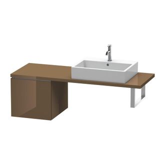 Duravit Consola Baja L-cube 420x477x400mm Alto Brillo Marr&oacute;n Oliva