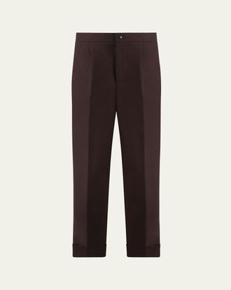 Umit Benan Mens Brushed Cotton Trousers