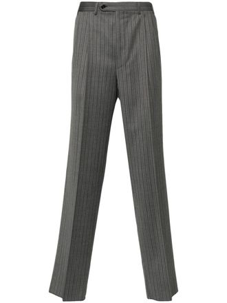 Canali pinstripe-pattern wool trousers - Grey