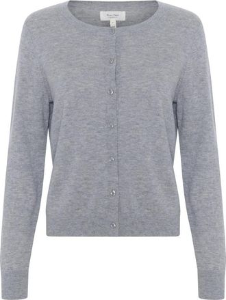 Part Two Ellah PW Cardigan - Dames - Vesten - Grijs - L - Wol - Truien & Vesten
