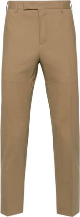 Pantaloni Torino Dieci slim-fit trousers - men - Elastane/Virgin Wool - 46 - Neutrals