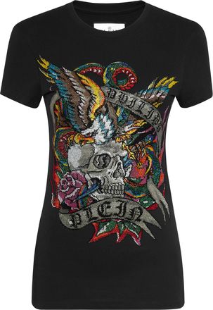 Philipp Plein T-Shirt Ronde Hals Tattoo