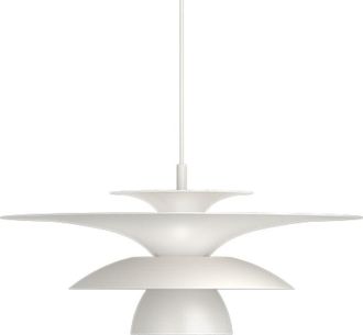 Belid Picasso Plaf&oacute;n Colgante Domo 50cm Plano Blanco 1x G9