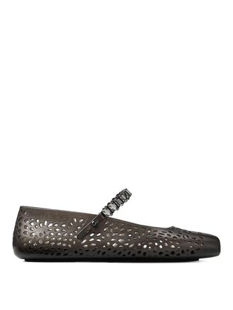 Jimmy Choo London The Jelly Crystal Ballet Flats