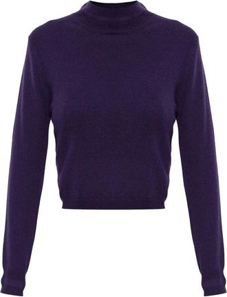 Jil Sander Cashmere Sweater - Dames - Truien - Paars - Maat: M Kasjmier